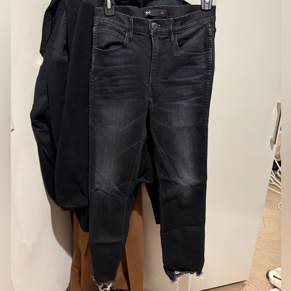 3x1 Black Ankle Cropped Pants